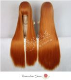 Peruca laranja lisa 100 cm